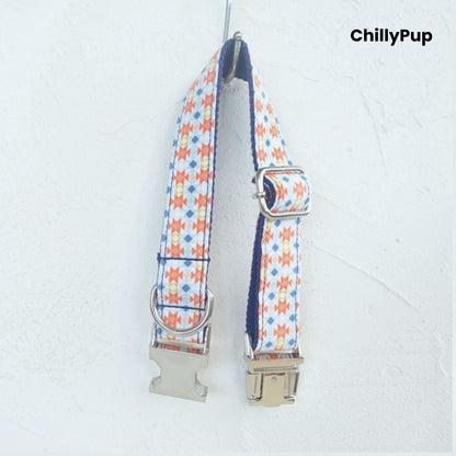 Geo Chic Dog Collar, Lead & Bow Tie Set
