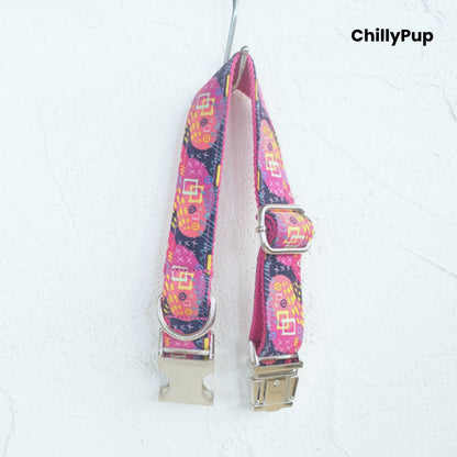 Neon Nights Dog Collar & Lead Set