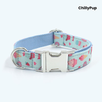 Sweet Treats Dog Collar & Lead Set – Ice Cream, Cupcake & Sweets Print